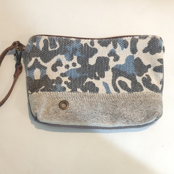 Myra Bag Handbags - Myra Stylish Gray and Blue Women's Bag